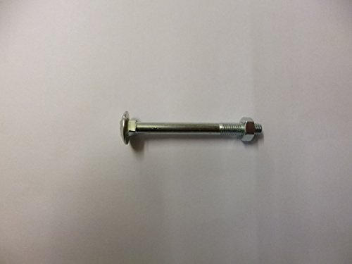 DIN 603 Mu Stahl galvanisch verzinkt Flachrundschrauben mit Vierkantansatz Mu = mit Sechskantmutter - Abmessung: M6x70 (200 Stück)
