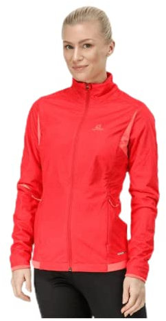 Salomon Agile Warm JKT W Skibekleidung, Hibiskus, Größe S