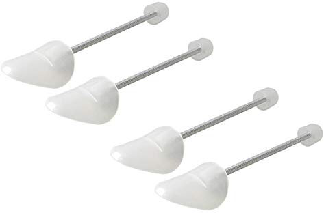 Happyupcity 2 paia di scarpe in plastica trasparente trasparente professionale lunghezza regolabile con molla Co pratica forma scarpe alberi supporto automatico Shaping Tool Boot Holder inserti