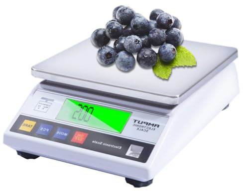 haute précision Numérique Balance électronique Cuisine étanche cuisson échelle avec Écran LCD Rétroéclairé Fonction Tare et Compte étanche échelle des Alimentaire (Size : 6kg/0.1g)