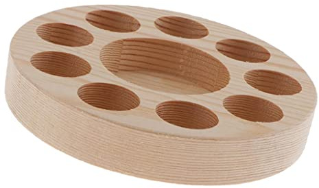 joyMerit 10 Löcher Farbständer für Figur Malen Miniaturen Farbhalter Pinselhalter Regal für Werkstatt Modellbau