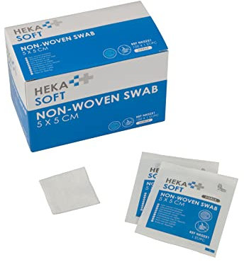 Hekasoft Non-Woven Kompresse 5 X 5 Steril, 100 Stück