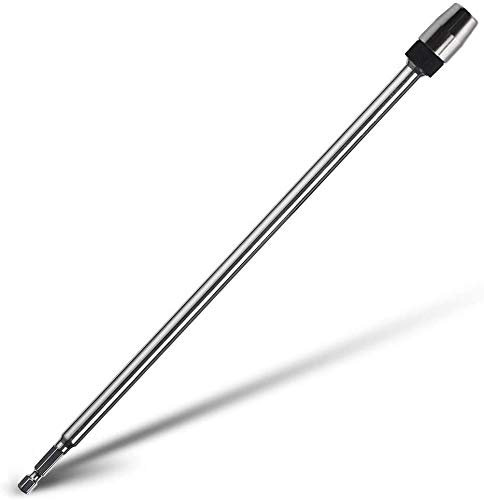 Mesee 300mm Long Magnetic Bit Holder, 1/4 Inch Hex Shank Quick Release Bar Socket Screwdriver Bit Extender Holder Kit Magnetic Extension Drill Chuck Adapter Conversion Tool