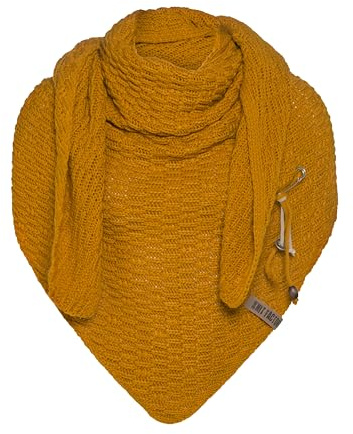 Knit Factory - Jaida Trekantssjal - Ochre - 190x85 cm