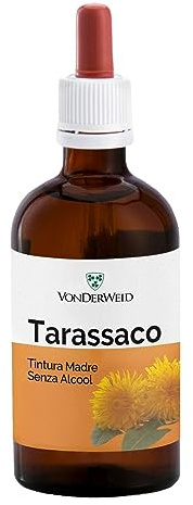 Vonderweid - Tarassaco Tintura Madre Analcolica | Estratto Glicerico Totale Alta Concentrazione | Integratore Diuretico Drenante Naturale | Estrazione ad Ultrasuoni | Vegano, Alcool Free | 100 ml