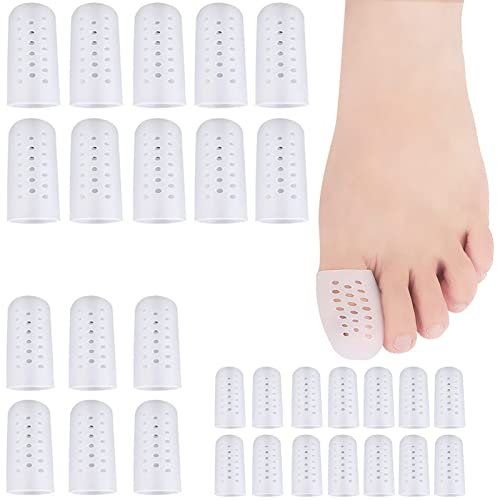 Cappucci Copri Dita in Gel Protezione Alluce Cappucci di Protezione, 30 Pezzi Protezione Dita Piedi, Per Vesciche, Calli, Allevia l'Attrito tra le dita dei Piedi