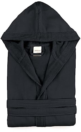 Morbidissimi Accappatoio Monoterry Cotone e Spugna per Uomo e Donna, Con Cappuccio, Cinturino e 2 Tasche, Morbido 230 gr/mq, Accappatoi J534