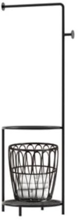 Porte-Serviettes de Salle de Bain sur Pied Porte-serviettes En Métal Avec Table Et Panier À Linge Amovible, Porte-serviettes Nordique Pour Chambre À Coucher, Buanderie échelle Porte Serviette ( Color