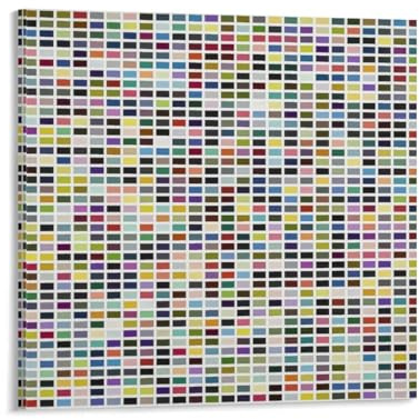 Gerhard Richter 1025 Farben 1974 Kunstdruck auf Leinwand, Poster, Wandmalerei, Poster, Dekoration, moderne Wohnkunstwerke, 60 x 60 cm