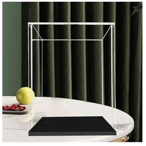 acryl vitrine schaukasten Box Display case 30 40 50 60 cm Acrylboxen Zur Präsentation Von Sammlerstücken, Zusammenbau Einer Transparenten Glasvitrine Für Erinnerungsstücke/Baseballkappen(60x60x60cm)