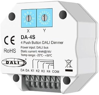 DA-4S DALI-Schalter 4-Tasten-Dimmer Master/Bus-Power-Coder zur Verwendung mit