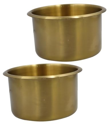 GOOHOCHY 2pezzi Portabicchieri in Metallo Per Yacht Camper Auto Sedile Barca Kayak Bicchieri e Piccoli Oggetti Organizzazione