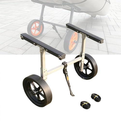 SAYEYBU Chariot Kayak et Bateau, Chariot Pliable Portable pour Kayaks, CanoëS, Paddles et Matelas Flottants, Capacité 50 Kg, Accessoire Robuste pour Transport Sports Nautiques,B