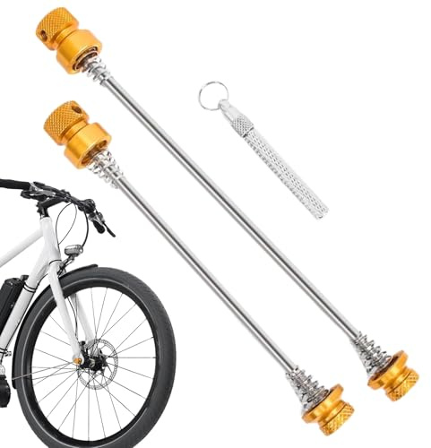 Schnellspanner-Diebstahlschutz für Fahrräder, Radnaben-Spieße, stabile -Reparaturwerkzeuge für städtische Parkplätze, Reisen, Outdoor, Stadt, Pendeln, Campus