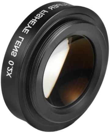 Lente ojo de pez gran angular de 37 mm 0,2 x para cámara de acción, fotografía deportiva