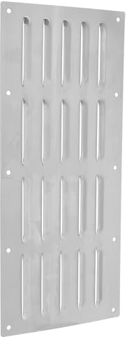 OSALADI Panel de Ventilación Decorativo de Acero Inoxidable, Rejilla Rectangular para Ventilación Kang Calentada, Cubierta de Aire Resistente y Versátil para Interiores – 1 Pieza
