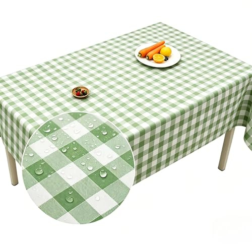 Artifolia Large Waterproof Table Cloth 140x240cm, Garden BBQ Camping Picnic
