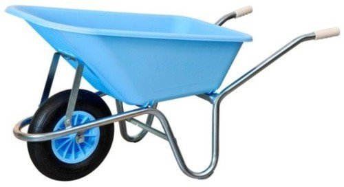 Carriola Gardenia Vasca Polipropilene Azzurro Lt 100 Edilizia