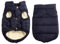 Mit Fleece gefütterte Hundejacke mit 2 Schichten von JoyDaog, sehr warm für den Winter und kaltes Wetter, extraweiche, winddichte Hundeweste(S, blau)