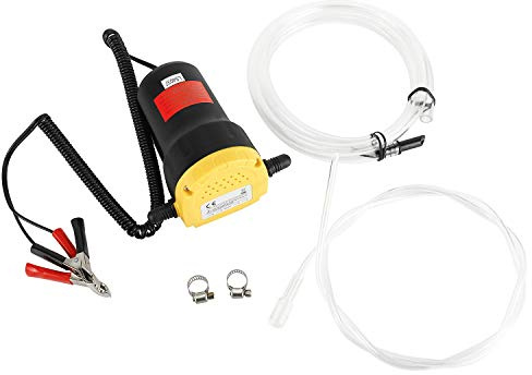 FreeTec 12V 60W Pompe à Huile Diesel, Pompe Éléctrique à Vidange Extraction Huile Diesel Aspiration, pour le Changement de Diesel d'Extracteurs de Fluide de Voiture, Huile Moteur