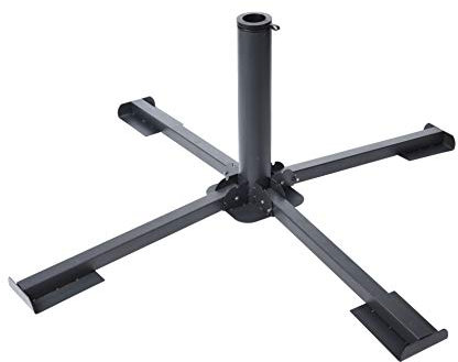 Spetebo Sonnenschirm Ständer für Gehwegplatten 40x40 cm - Metall Platten Ständer - Schirmständer für Schirmstöcke Ø 35/38/44mm