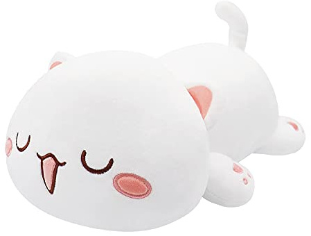 Large Cat Plush Stuffed Cat, Cuddly Toys Stuffed Animal and Plush Toys Soft Toys Hugging Pillow Kawaii Cushion Doll Kitten Pillow Cushion Bed Pillow Kitten 19.6 inches Simulation Animal