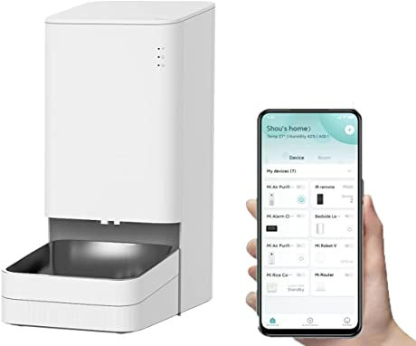 XIAOWAN - Distributore automatico di cibo per cani, Dispenser cibo per animali domestici, controllo remoto con app Xiaomi Home, erogazione programmabile