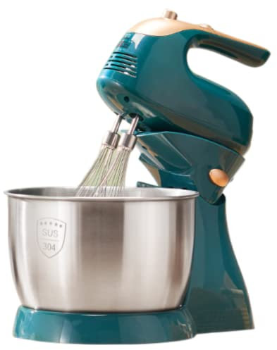 Powerful Stand Mixer for Baking - 5 Speed Food Mixer with 3.5LStainless Steel Bowl, Cake Mixer with Dough Hook, Whisk & Flat Beater - Perfect Kitchen Appliance for Home Use