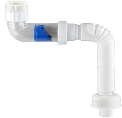 ACICS Abdos Le Tuyau de vidange Lavage enrogue de Tuyau Courbe en ondulée Salle de Bain Flexible à Tube de vidange Flexible (Color : 40MM, Size : 30-100CM)