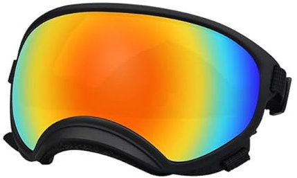 Hundebrille Hund Sonnenbrille Brille für Hunde Hund Skibrille mit UV-Schutz Haustier Sonnenbrille mit Verstellbarem Gurt für Reisen