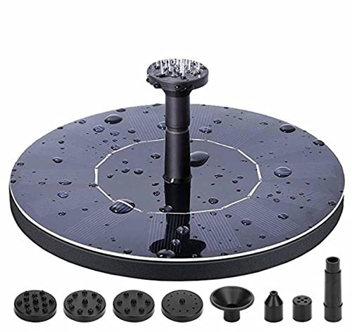 Artsim Pompa sommergibile per pozzetto Fontana Quadrata 1.4W Pompa da Giardino Decorativa Piccola Rotonda Galleggiante Pannello Solare Nero Pompa di trasferimento