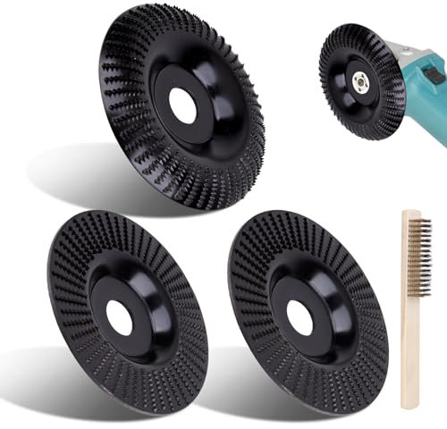 Set di dischi in legno per smerigliatrice angolare, 125 mm, fresa per legno, disco per smerigliatrice angolare, lucidatura, intaglio, levigatura