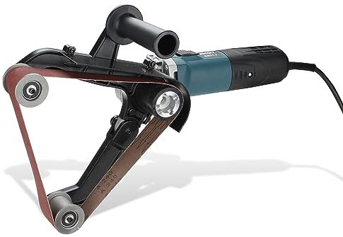 Ansobea Rohrbandschleifer 1300W/220V bürstenschleifer, 700-3000 U/min-6 Gänge, für Schleifen, Schmieden, Polieren