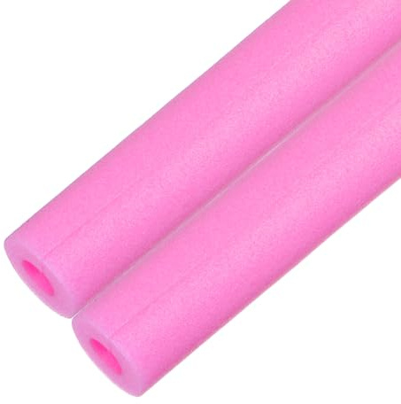 M METERXITY 2-Pack Pipe Insulation Foam Tube 17x2.4in, Peachblow | Foam Pipe Covers, Pre-Slit Clamp Protection for Padding/Bumper Corner Edge Protection/Handle Water Pipes