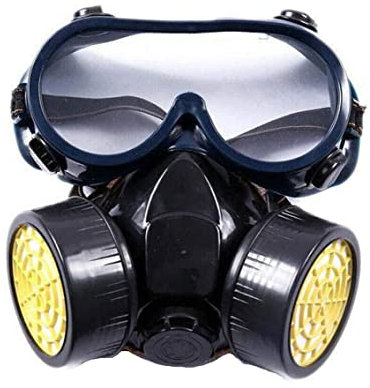 Cubierta de Media Cara Reutilizable con Gafas, Mitad de la Cubierta de Cara de Cara de Cara la Industria de la Industria de la Industria de la Industria con el Filtro de Cubierta de los Vasos