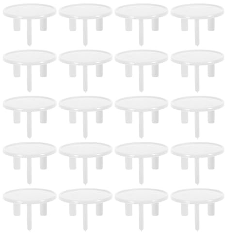 Cache-prise de Sécurité Garçon et Filles 20 Pièces Blanc Plastique | Protection les Chocs, Retrait Pratique, Installation Simple, Lot de 20 pour Usage Domestique