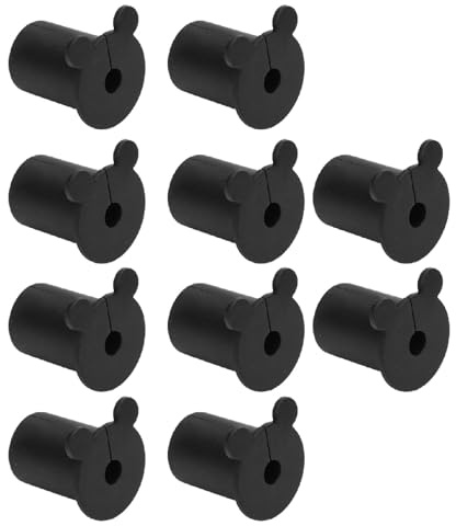 RIZGHWOY Passacavo per Cavo Satellitare Passacavo per Penetrazione nel Muro per Cavo Ethernet in Silicone di Alta qualità Maggiore Durata in Case e Spazi Commerciali (confezione da 10) (BLACK)
