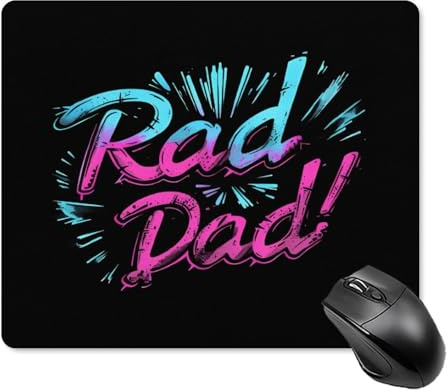 Tappetino Mouse Rad Dad Accessori Gaming Resistente agli Schizzi Tappetino per Mouse Superficie Antipolvere Mouse Pad per Essenziale per Ufficio Pc E Laptop Casa L