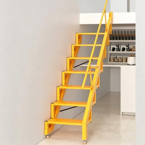 Escalera Plegable para altillo, Escalera Acceso al ático con reposabrazos