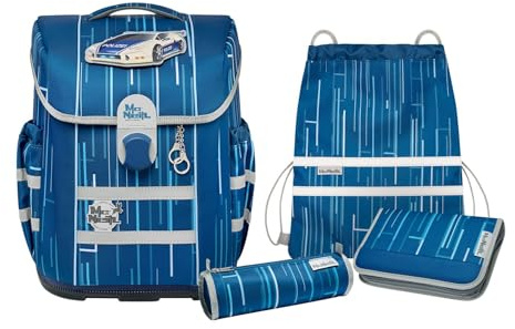 Thorka GmbH McNeill Mac2 Ranzen Set 5teilig NEW POLICE, Blau
