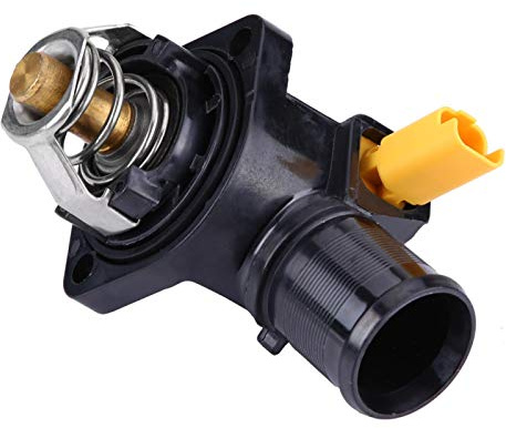 Yuecoom Thermostat de Liquide de Refroidissement Moteur avec Boîtier OE 1336Z2 pour Voitures 206 207 SW 1007 Bipper Tepee C2 C3 Fiorino Qubo