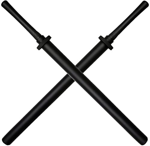 LALAPORT 35 Practice Padded Foam Sparring Sword Set with ABS Handle and PVC Core (Black)