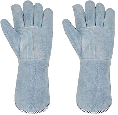 Heat/Fire Resistant Gloves，Gardening Gloves ， Work Gloves,Welding Gloves Heat Resistant and Fireproof Gloves Welders Gauntlet Anti-scalding Gloves, Work Gloves High Temperature Resistant Gloves