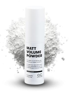 O.C. HAIRCARE Stylingpulver - Volumen Puder Haare - Haarpuder für dünnes & feines Haar - mit MATT-EFFEKT - 30 Tage risikofrei testen - von führenden Salons empfohlen - farblose Grundierung