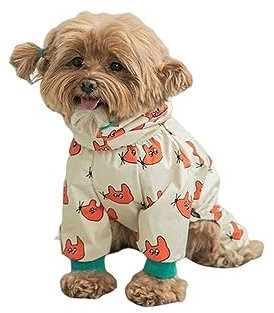 LLaviD Hundepullover Hund Regenmantel Wasserdichtes All-Inclusive-regenmantelgurt Kleiner Hund wasserdichte Hundepelpe Kleidung Kleiner Hund Regenmantel-a-s