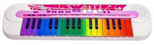 Simba My Music World Girls Keyboard, 32 Tasten, 8 Demos, 6 Rhythmen, 45x13cm, Musikinstrument für Kinder, ab 3 Jahren