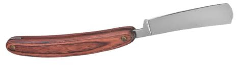 minkissy Rasierer Aus Für Männer Bart Und Augenbrauenrasierer Kompaktes Design Mit Holzgriff Und Schutzhülle Für Unterwegs Und Heimgebrauch