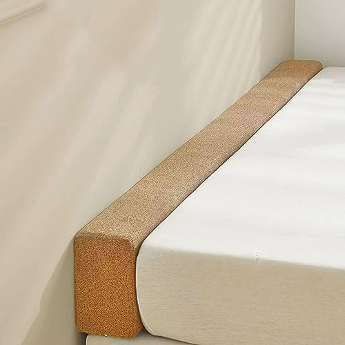 Miaogoo Weicher Bettlückenfüller für Einzel-/Doppelbett, rechteckiger, langer Bettkeil, dick, elastisch, Matratzenverlängerung, waschbarer Bezug, Wandmatratzenfüller (200 x 15 x 5 cm, Khaki)