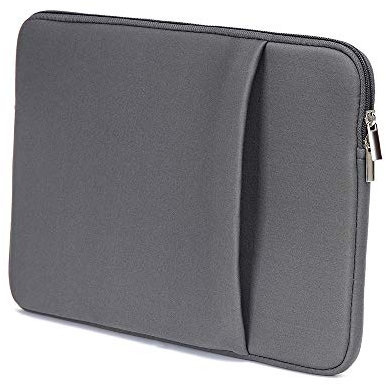 B2015 Lap Sleeve Soft Zipper Pouch 17'' Lap Bag Replacement for MacBook Air Pro Ultrabook Lap Grey