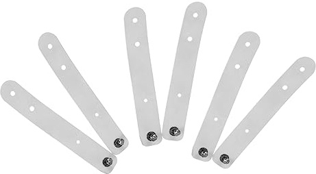 Leather Cable Ties 6pcs Adjustable Cord Keepers for Organising Electronics | Gray Set, Easy to Install Buckle Design, Office Cable Management, Wire Organizer for Desks and Devices